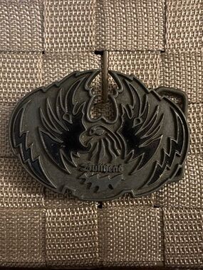 Bullhead Brand Black Phoenix Belt Buckle